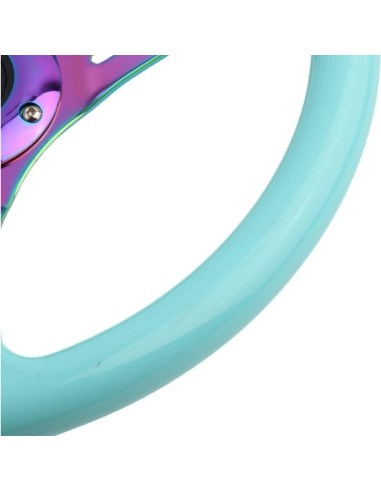 Volante de Carreras YEHICY 350mm ABS Azul Tiffany