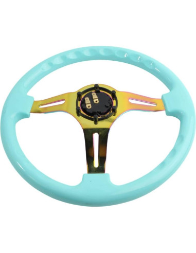 Volante de Carreras YEHICY 350mm ABS Azul Tiffany