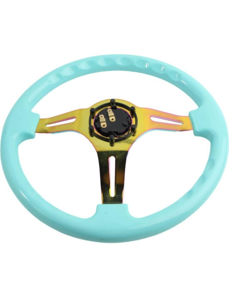 Volante de Carreras YEHICY 350mm ABS Azul Tiffany