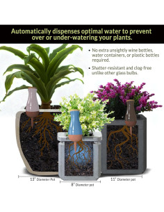 Set de 4 Ollas de Riego Automático SmartiLiving 354ml 2