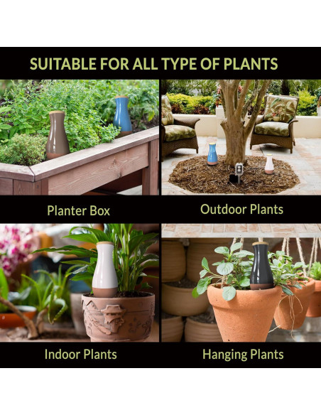 Set de 4 Ollas de Riego Automático SmartiLiving 354ml