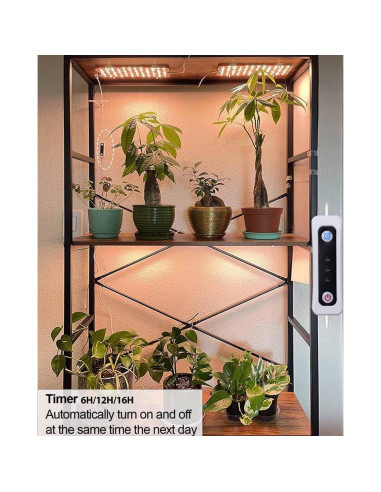 Luz de Crecimiento LED DOMMIA 20W Espectro Completo para Plantas