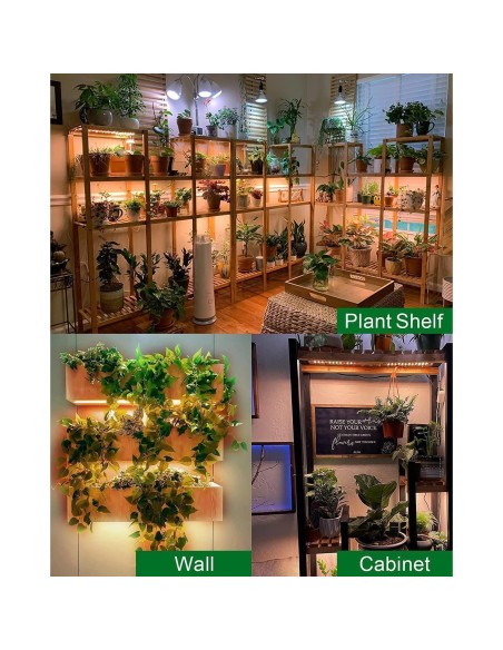 Luz de Crecimiento LED DOMMIA 20W Espectro Completo para Plantas