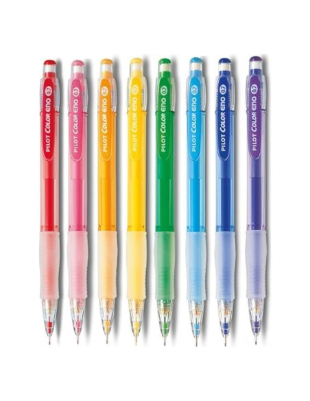 Lápiz Mecánico Pilot Color Eno 0.7mm Set 8 Colores