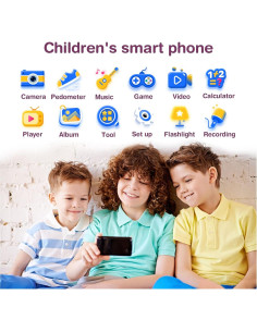 Teléfono Infantil PTHTECHUS con Pantalla Táctil 4" y Juegos 2