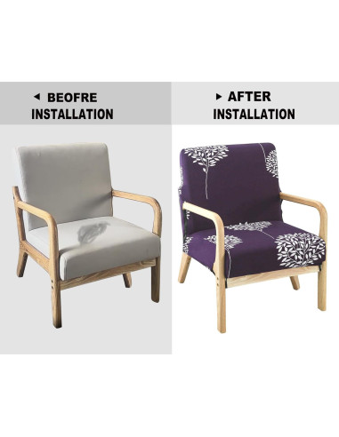 Funda de Silla Deisy Dee Moderno Algodón Antideslizante