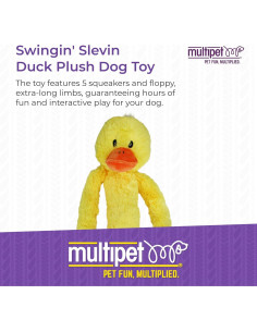 Juguete de Peluche para Perros Multipet Pato Amarillo XL 68 cm 2