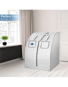 Sauna de vapor portátil Durasage DSS-XL01 800W plata 2