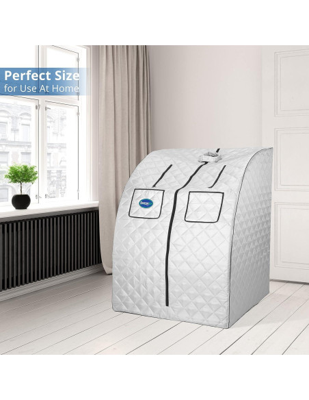 Sauna de vapor portátil Durasage DSS-XL01 800W plata