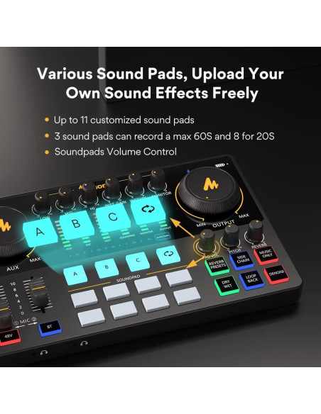 Paquete de Podcast Maono AME2A con Micrófono XLR y Bluetooth