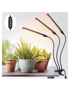 Luz de Crecimiento LED Orchbloom 27W con Temporizador 3000 Lúmenes