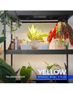 Barrina T5 Luz de Crecimiento Amarilla 1FT 10W Espectro Completo 2