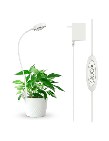 Luz de Crecimiento SANSI LED 10W con Clip y Temporizador