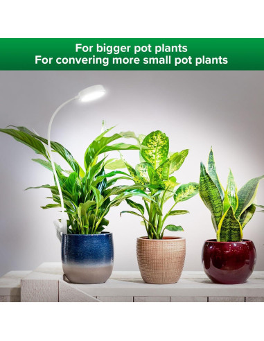 Luz de Crecimiento SANSI LED 10W con Clip y Temporizador