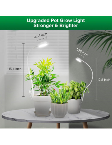 Luz de Crecimiento SANSI LED 10W con Clip y Temporizador