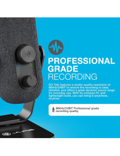 Micrófono USB JLab GO Talk para Juegos y Streaming, Cardioide 2