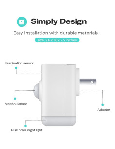 Luz Nocturna Multifuncional THIRDREALITY Paquete de 4 RGB 2