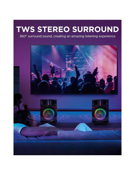 Máquina de Karaoke HEARTSEA HS-8P Bluetooth con 2 Micrófonos