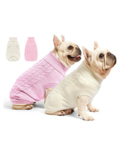 2 Suéteres para Perros Pequeños Roseelk - Ropa Cálida Invierno