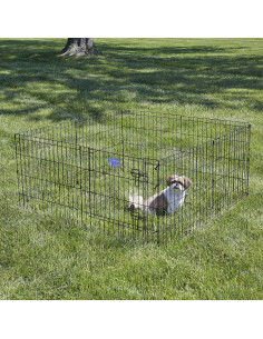 Pen de Ejercicio para Perros MidWest 24x24 Plegable Negro 2