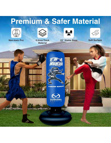 Bolsa de Boxeo Inflable Marwan Sports 5 en 1 para Niños