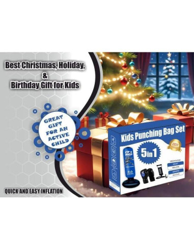 Bolsa de Boxeo Inflable Marwan Sports 5 en 1 para Niños