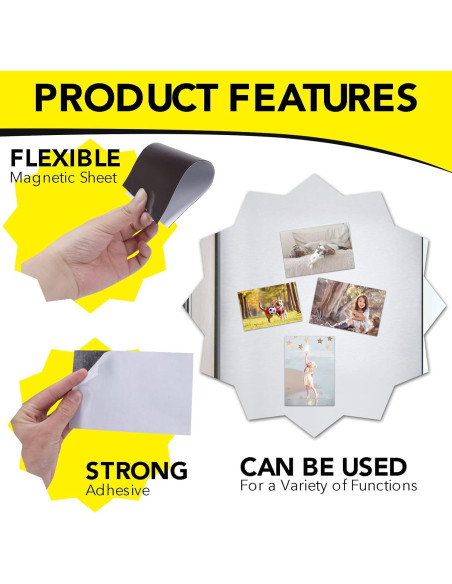 Hojas Adhesivas Magnéticas DIYMAG 10 Piezas 10x15 cm