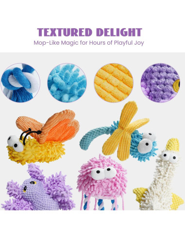 Juguetes para Perros Nocciola Paquete de 5 Suaves y Chirriantes