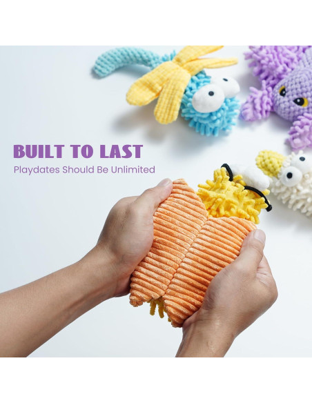 Juguetes para Perros Nocciola Paquete de 5 Suaves y Chirriantes