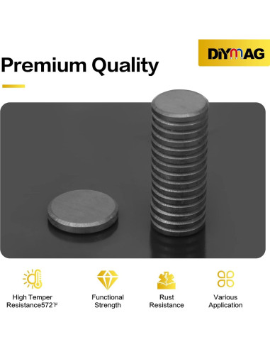 Imanes Adhesivos DIYMAG 90 Pcs 18mm para Manualidades