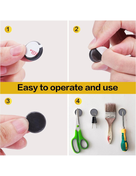 Imanes Adhesivos DIYMAG 90 Pcs 18mm para Manualidades