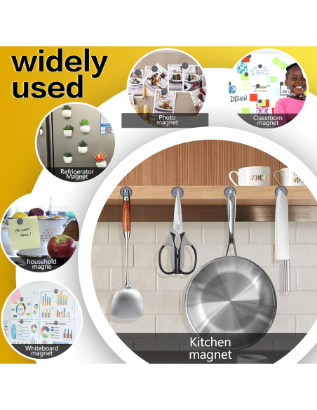 Imanes Adhesivos DIYMAG 90 Pcs 18mm para Manualidades