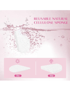 Esponjas Faciales Comprimidas Unimade 120 Unidades 100% Natural 2