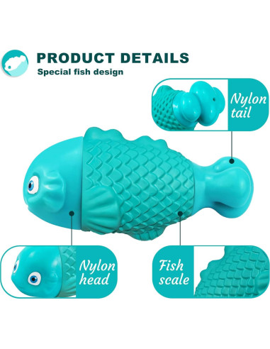 Juguete Masticable para Perros Ujar Pez Nylon 17cm