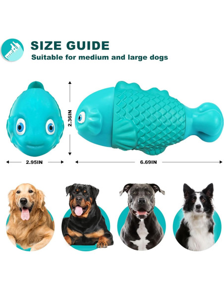 Juguete Masticable para Perros Ujar Pez Nylon 17cm
