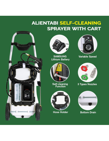 Pulverizador a Batería ALIENTABI Inventor 5.5 30L Autolimpiante