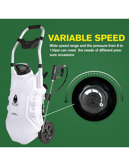 Pulverizador a Batería ALIENTABI Inventor 5.5 30L Autolimpiante