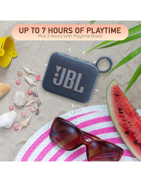 Altavoz Bluetooth JBL Go 4 Portátil Impermeable 0.19 kg Blanco