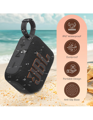 Altavoz Bluetooth JBL Go 4 Portátil Impermeable 0.19 kg Blanco