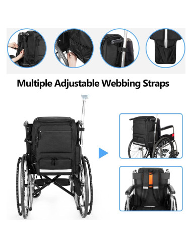 Mochila para Silla de Ruedas SAMDEW SD03601 con Aislamiento Térmico