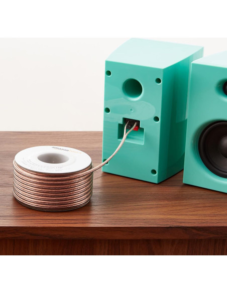 Cable de Altavoz Amazon Basics 16 AWG 30,48 m Bronce