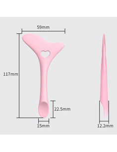 Plantilla de Delineador Jowxsx de Silicona para Ojos Rosa 2