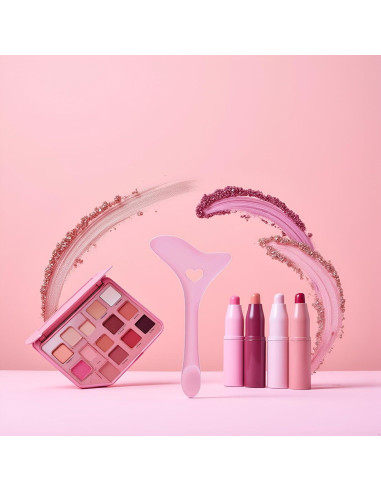 Plantilla de Delineador Jowxsx de Silicona para Ojos Rosa