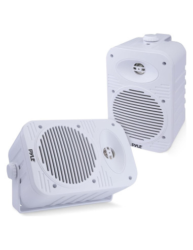 Altavoces Pyle 500W Bluetooth Impermeables 5.25" Blancos