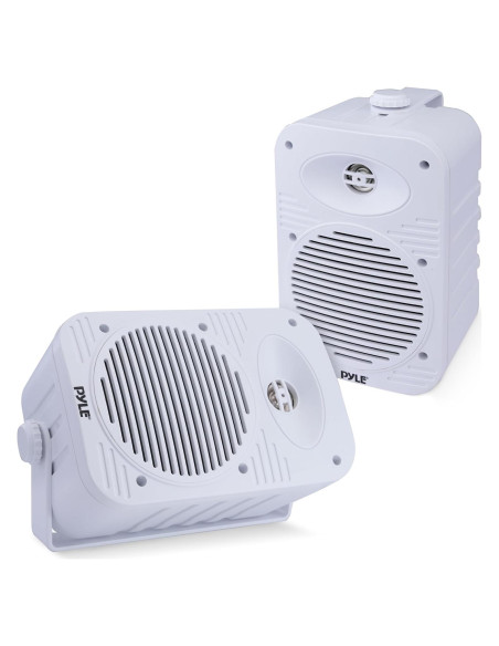 Altavoces Pyle 500W Bluetooth Impermeables 5.25" Blancos