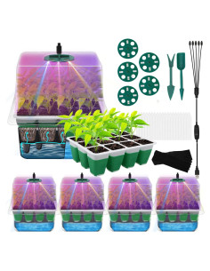 Bandeja de Inicio de Semillas MQHUAYU 60 Celdas Autorriego