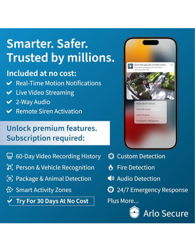 Cámara Arlo Esencial 2K Interior | 2 Cámaras | Audio Bidireccional