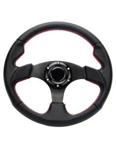 Volante de Carreras YEHICY 320mm Cuero PVC Estilo Drift