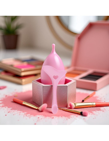 Plantilla de Delineador Jowxsx de Silicona para Ojos Rosa