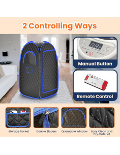 Sauna de Vapor Portátil Ruian 3L con Control Remoto 2
